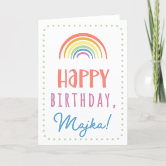 Birthday Card for Majka