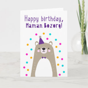 Birthday Card for Maman Bozorg