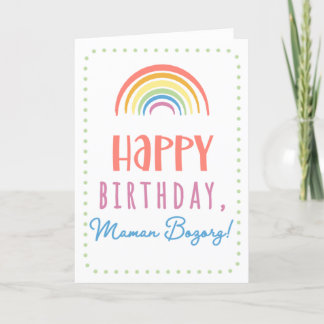 Birthday Card for Maman Bozorg