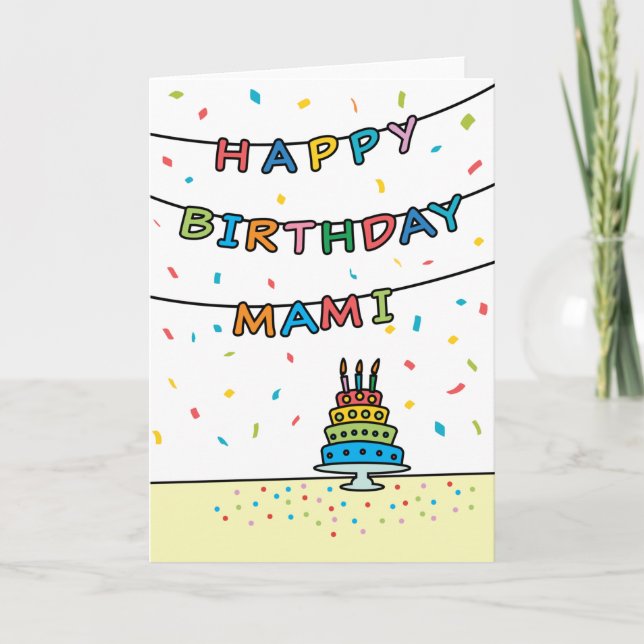 Birthday Card for Mami (Front)