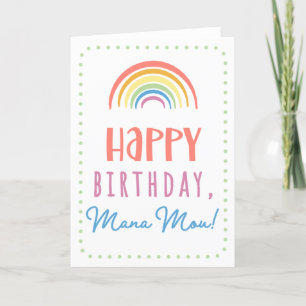 Birthday Card for Mana Mou