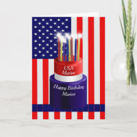 Birthday Card for Marine While in Military