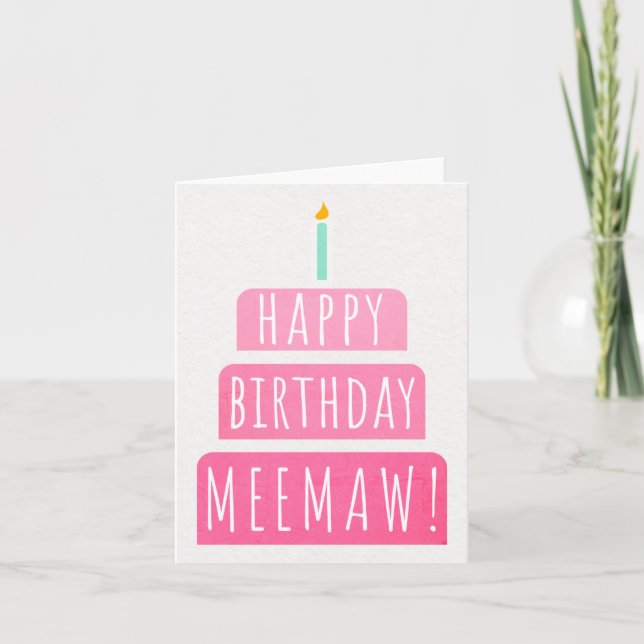 Birthday Card for Meemaw (Front)