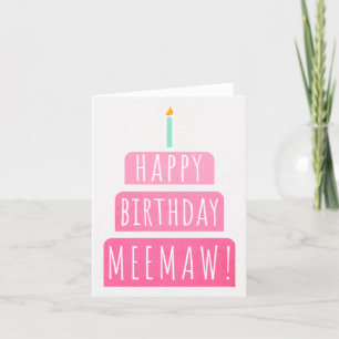 Birthday Card for Meemaw