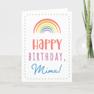 Birthday Card for Mima