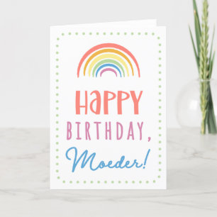 Birthday Card for Moeder