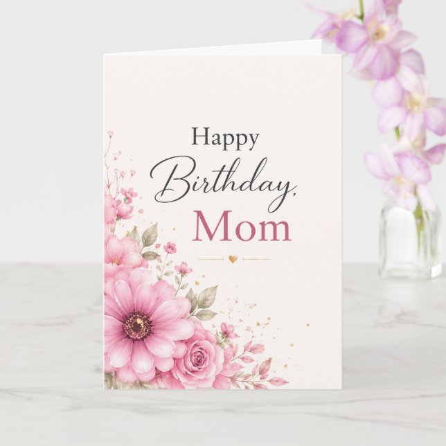Birthday Card for Mom (Orchid)