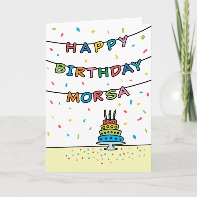 Birthday Card for Morsa (Front)
