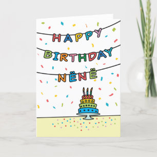 Birthday Card for Nënë