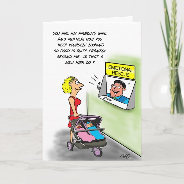 Birthday Card For New Mum's With Twins (Front)