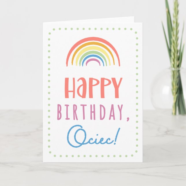 Birthday Card for Ociec (Front)