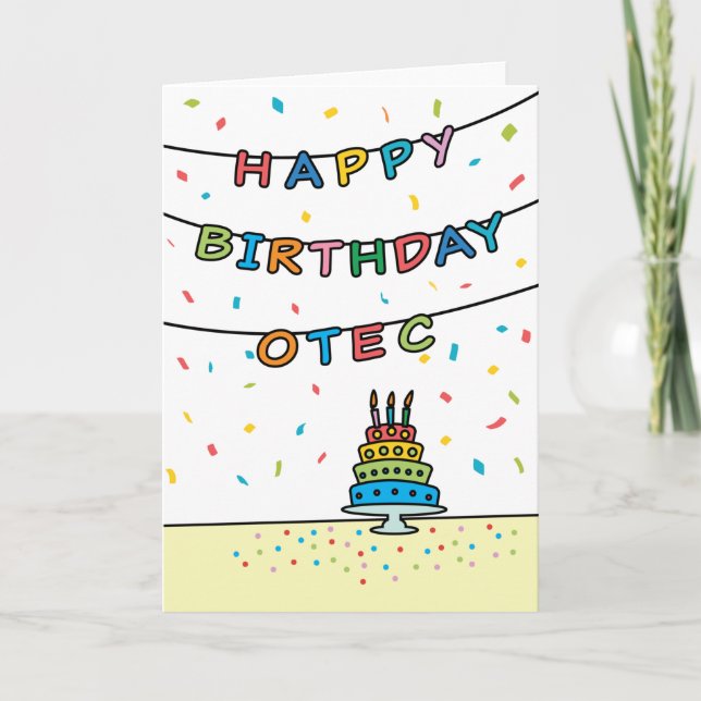 Birthday Card for Otec (Front)