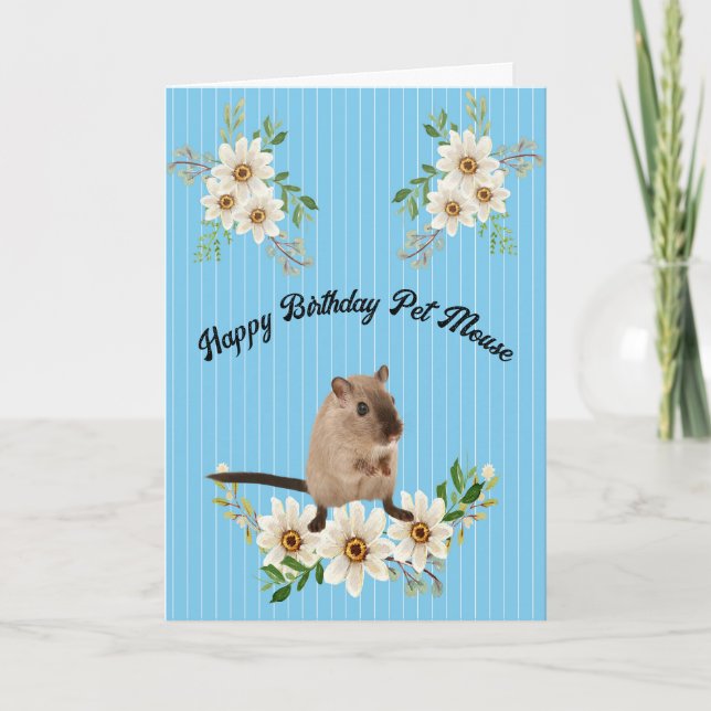 Birthday Card for Pet Mouse (Front)