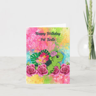 Birthday Card for Pet Turtle
