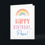 Birthday Card for Pops<br><div class="desc">You call your father Pops, not Dad. Imagine how excited Pops will be to receive a birthday card addressed especially to him! Your pops also will love this card's cute, watercolor-inspired boho rainbow design that says "Happy birthday Pops!" Make this card customizable! Click "Edit Design", "Inside Bottom/Right: Text & Images",...</div>