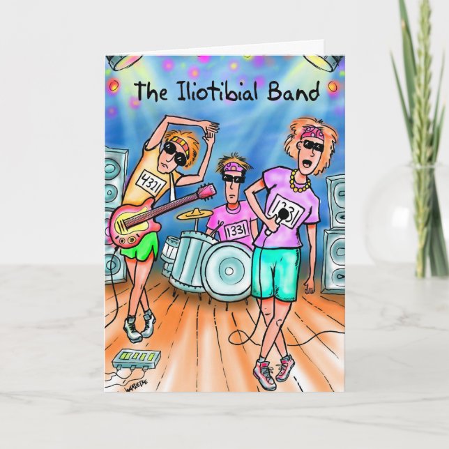 Birthday Card for Runner - Iliotibial Band (Front)