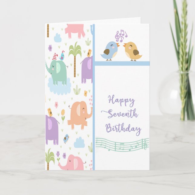 Birthday Card for Seven Year Old (Front)