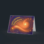 Birthday card for sister-in-law<br><div class="desc">Swirling lights shine out from this original art birthday card. See all ages and relationships in my store: http://www.zazzle.com/eggznbeenz</div>