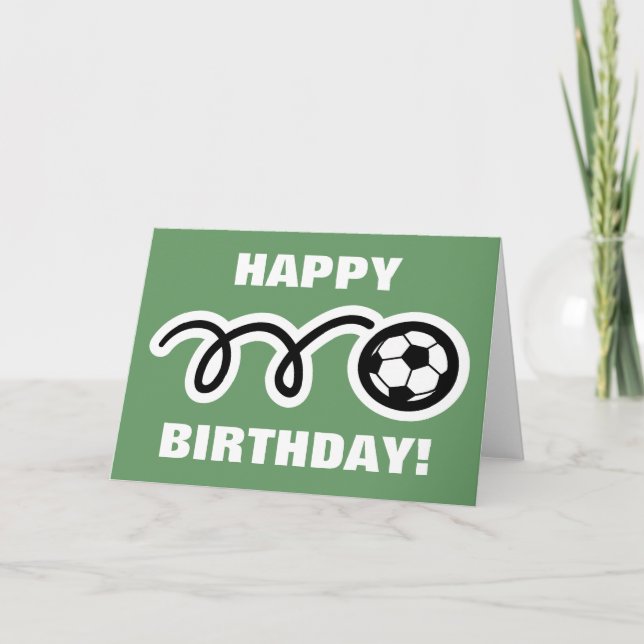 Birthday card for soccer fans (Front)