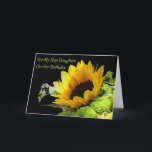 Birthday Card for Step Daughter<br><div class="desc">Let this beautiful sunflower carry your birthday wish to your step daughter.</div>