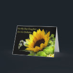 Birthday Card for Step Daughter<br><div class="desc">Let this beautiful sunflower carry your birthday wish to your step daughter.</div>