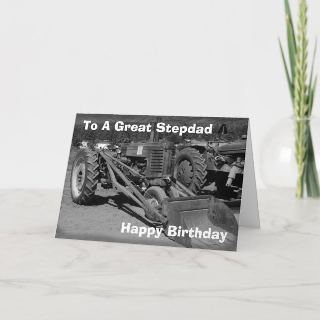 Birthday Card For Stepdad (Front)