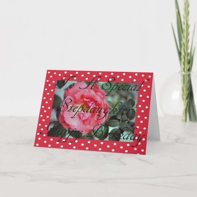 Birthday Card for Stepdaughter (Front)