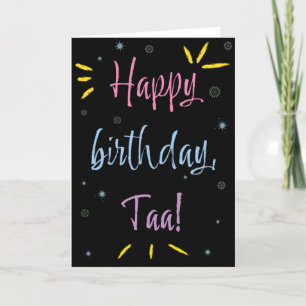 Birthday Card for Taa