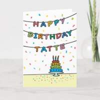Birthday Card for Tatte