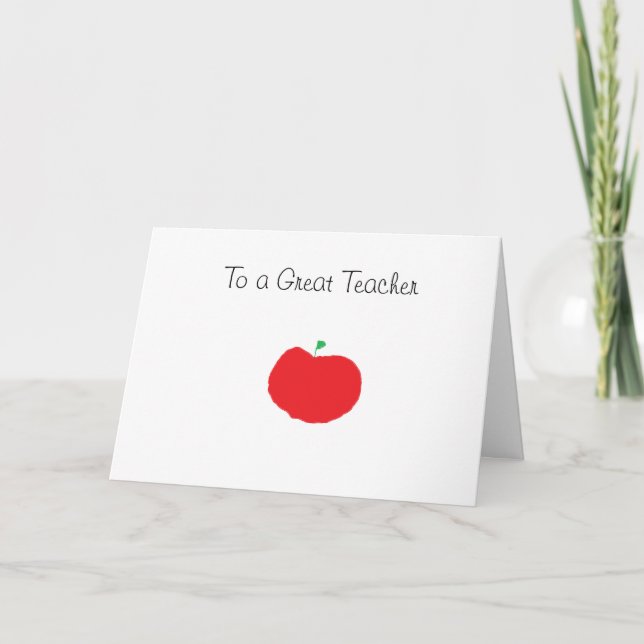 Birthday card for teachers (Front)