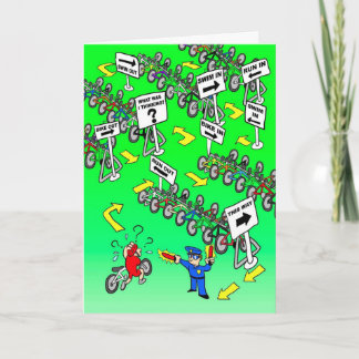 Birthday Card for Triathlete - Triathlon Cop