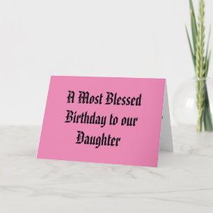 Birthday card for your Daughter