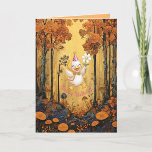 Birthday Card for your Little White Duck