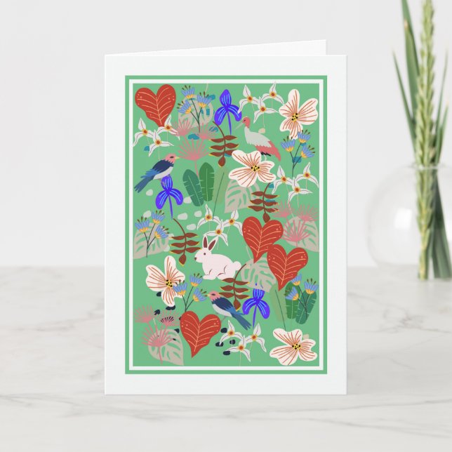 Birthday card for your Mum with Colourful Design (Front)