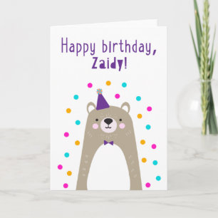 Birthday Card for Zaidy