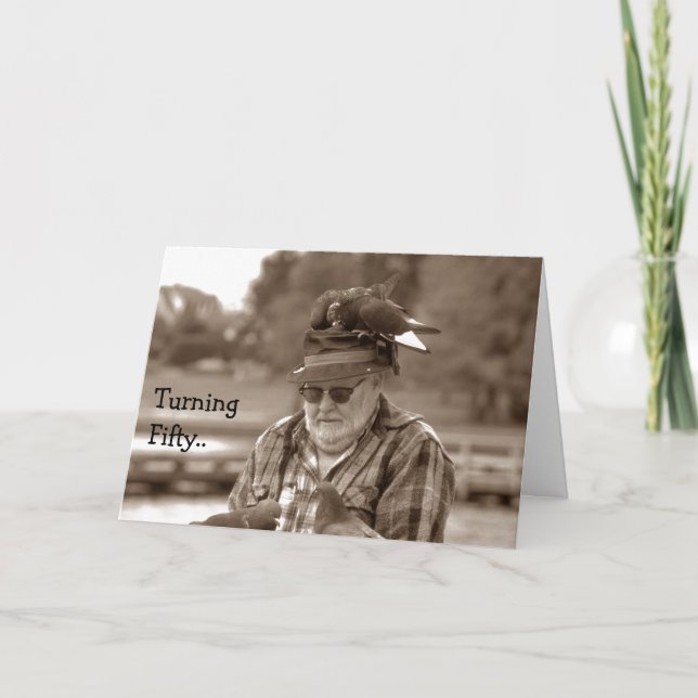 Birthday Card Fun Turning 50 It's Not As Scary As (Front)