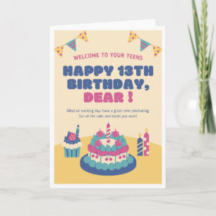 Birthday Card Greeting for Teens
