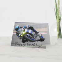 Birthday Card: Guy doing Motocross Tricks