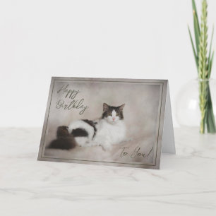 Birthday Card "Happy Birthday Cat"