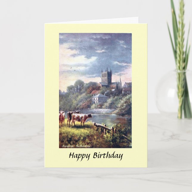 Birthday Card - Hereford Cathedral (Front)