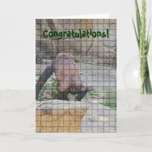 Birthday Card humourous ,"Bad Mannered Ape"