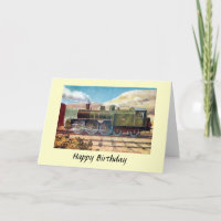 Birthday Card - Italian Southern Railway Engine