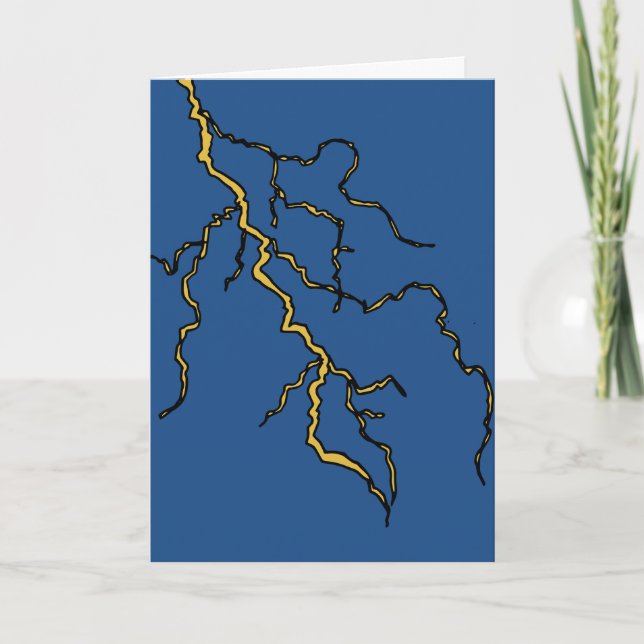 Birthday Card - Lightning Strike (Front)