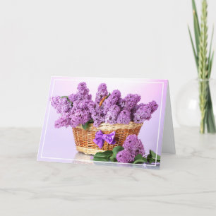 Birthday Card -Lilacs