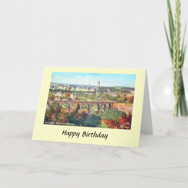 Birthday Card - Luxembourg (Front)