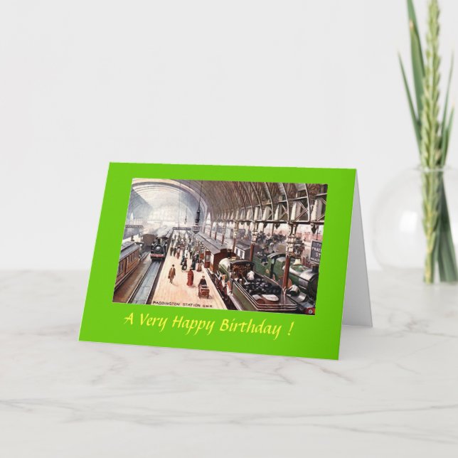 Birthday Card - Paddington Station, London (Front)