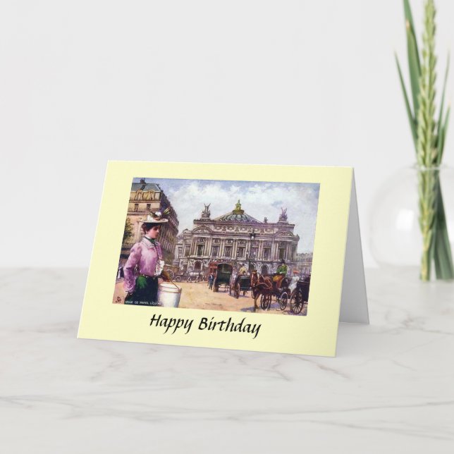 Birthday Card - Paris, the Opera (Front)