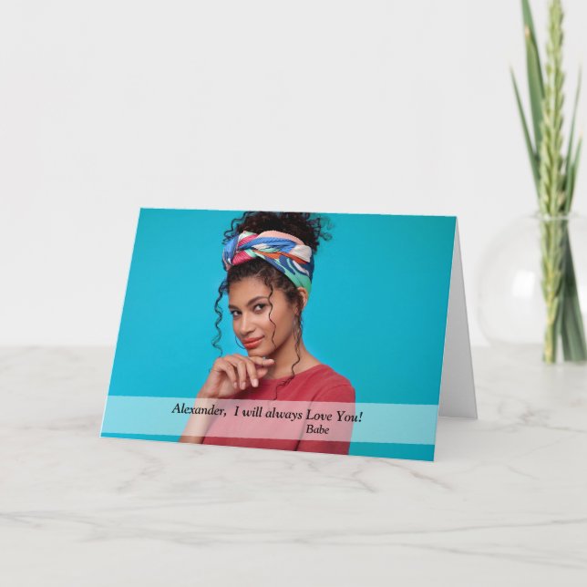 Birthday Card Photo Custom (Front)