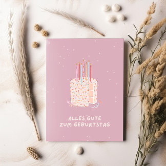 birthday card pink