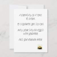 Birthday Card Poem